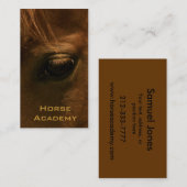 Chestnut Horse Eye Visitekaartje (Voorkant / Achterkant)