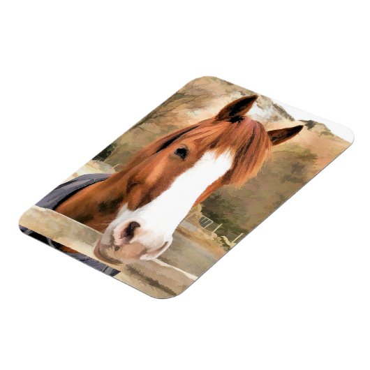 CHESTNUT HORSE MAGNEET (Linkerzijde)