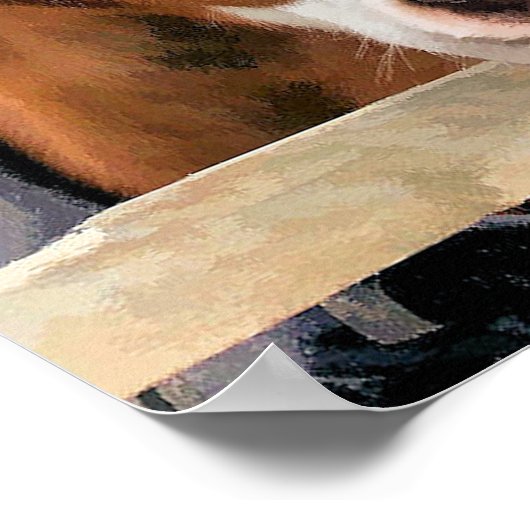 CHESTNUT HORSE POSTER (Hoek)