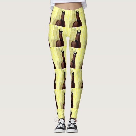 Chestnut Horse Shadows Leggings (Voorkant)
