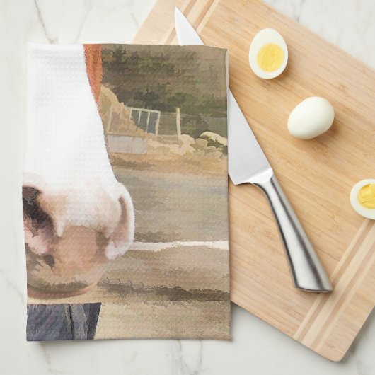 CHESTNUT HORSE THEEDOEK (Quarter Fold)