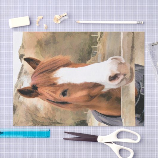 CHESTNUT HORSE TISSUEPAPIER (Craft)