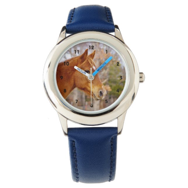 Chestnut Horse Watch Horloge (Voorkant)