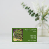 Chestnut in Blossom, Vincent van Gogh. Visitekaartje (Staand voorkant)