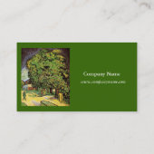 Chestnut in Blossom, Vincent van Gogh. Visitekaartje (Achterkant)