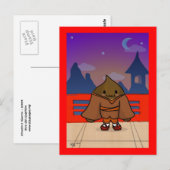 Chestnut in het Briefkaart kimono (Voorkant / Achterkant)