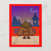 Chestnut in het Briefkaart kimono (Voorkant)