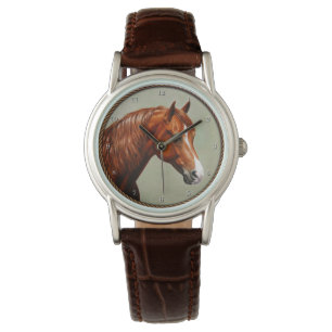 Chestnut Morgan Horse Horloge