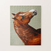 Chestnut Morgan Horse Legpuzzel (Verticaal)