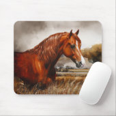 Chestnut Morgan Horse Muismat (Met muis)