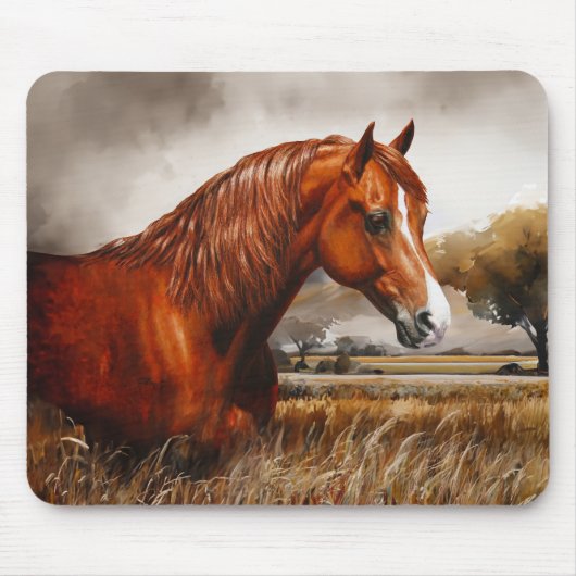 Chestnut Morgan Horse Muismat (Voorkant)