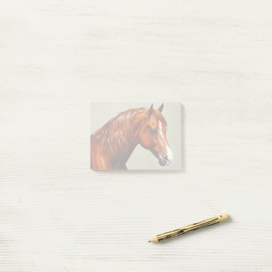 Chestnut Morgan Horse Post-it® Notes (Op bureau)