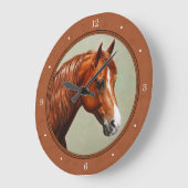 Chestnut Morgan Horse Rusty Red Grote Klok (Hoek)