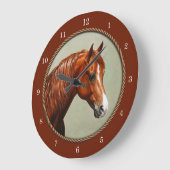 Chestnut Morgan Horse Rusty Red Grote Klok (Hoek)