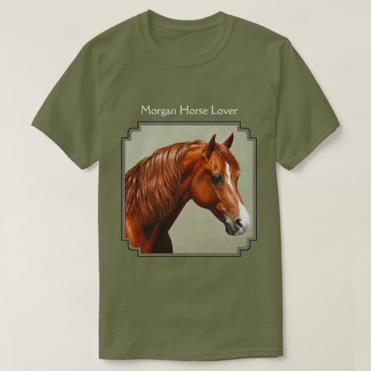 Chestnut Morgan Horse T-shirt (Design voorkant)