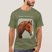 Chestnut Morgan Horse T-shirt (Voorkant)