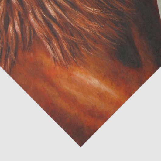 Chestnut Morgan Horse Tissuepapier (Detail)