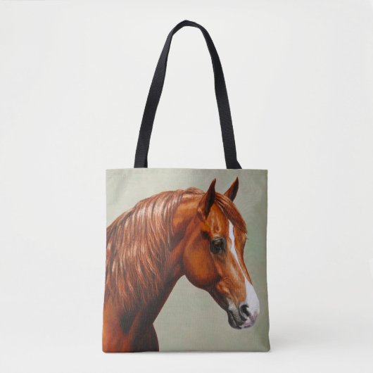 Chestnut Morgan Horse Tote Bag (Voorkant)