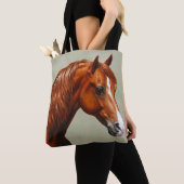 Chestnut Morgan Horse Tote Bag (Dichtbij)