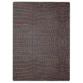 Chestnut Nile Crocodile Texture Print Klembord (Achterkant)