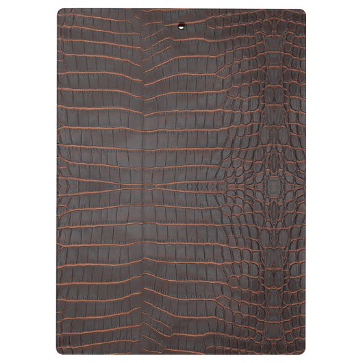 Chestnut Nile Crocodile Texture Print Klembord (Achterkant)