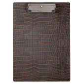 Chestnut Nile Crocodile Texture Print Klembord (Voorkant)