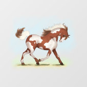Chestnut Overo Skewbald Horse Decal (Vel)