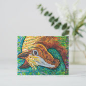 Chestnut Paard Briefkaart (Staand voorkant)