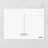 Chestnut Paard Briefkaart (Achterkant)