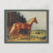 Chestnut Paard Briefkaart (Voorkant)