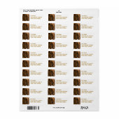 Chestnut Paard Design Retouradreslabel Etiket (Full Sheet)