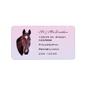 Chestnut Paard Etiket (Voorkant)