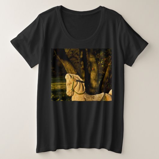 Chestnut Paard Grote Maat T-shirt (Design voorkant)