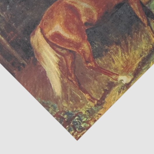 Chestnut Paard Tissuepapier (Detail)