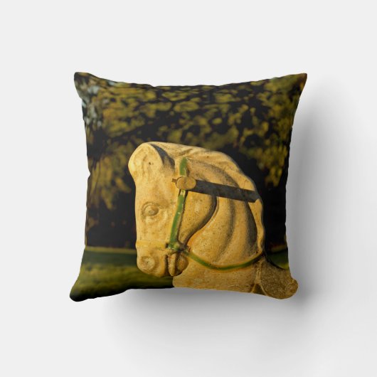 Chestnut Paardengepersonaliseerd Kussen (Achterkant)