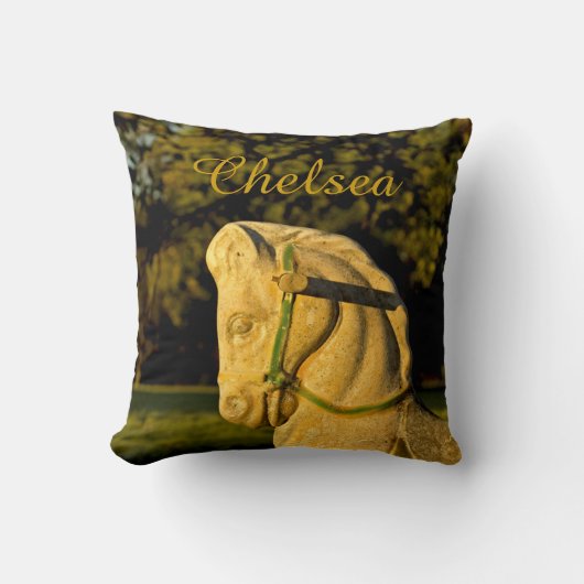 Chestnut Paardengepersonaliseerd Kussen (Voorkant)