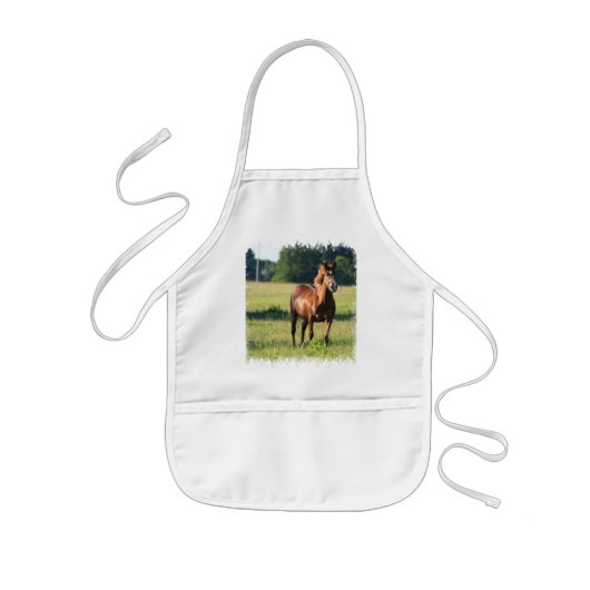 Chestnut Paardenschaap Kinder Schort (Voorkant)