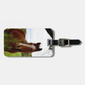 Chestnut Paarten die een bankiersboom bedienen, Bagagelabel (Voorkant horizontaal)