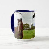 Chestnut Paarten die een bankiersboom bedienen, Mok (Voorkant links)