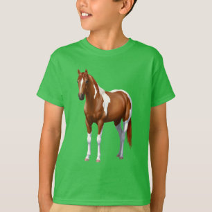 Chestnut Pinto Sorrel Paint Horse Stallion T-shirt
