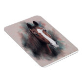 Chestnut Quarter Horse kop Magneet (Rechterzijde)
