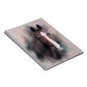 Chestnut Quarter Horse kop Notitieboek (Rechterzijde)