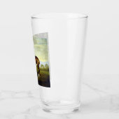 Chestnut Racehorse in a Landscape (George Stubbs) Glas (Links)