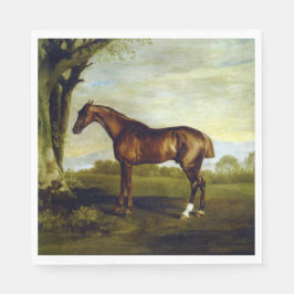 Chestnut Racehorse in a Landscape (George Stubbs) Servet