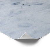 Chestnut Rolling op wintersneeuw Foto Poster (Hoek)