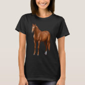 Chestnut Sorrel Quarter paardenhengst T-shirt (Voorkant)