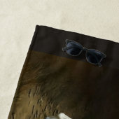 Chestnut Splash Lijst Tovero Paint Horse Strandlaken (In situ)