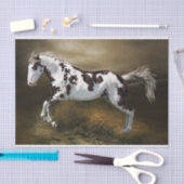 Chestnut Splash Lijst Tovero Paint Horse Tissuepapier (Craft)