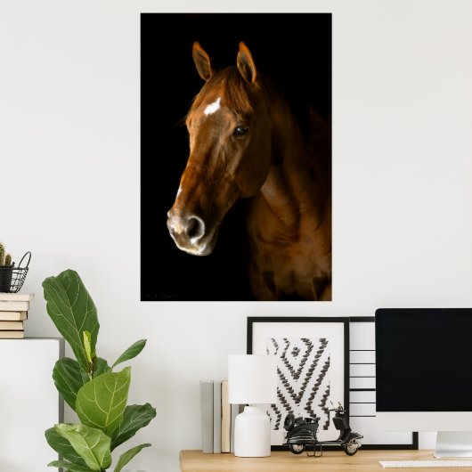 Chestnut Thoroughbred Poster (Thuiskantoor)
