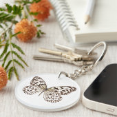 Chestnut Tiger Butterfly Sleutelhanger (Voorkant Rechts)